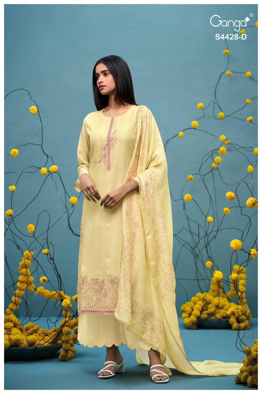 DYAVIKA 4428 By Ganga Fashion Stylish Beautiful Colourful Silk Dresses At Wholesale Price